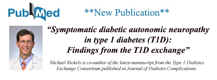 Michael Rickels T1 Diabetes Publication
